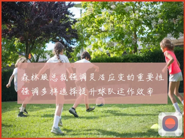 森林狼总裁强调灵活应变的重要性强调多样选择提升球队运作效率